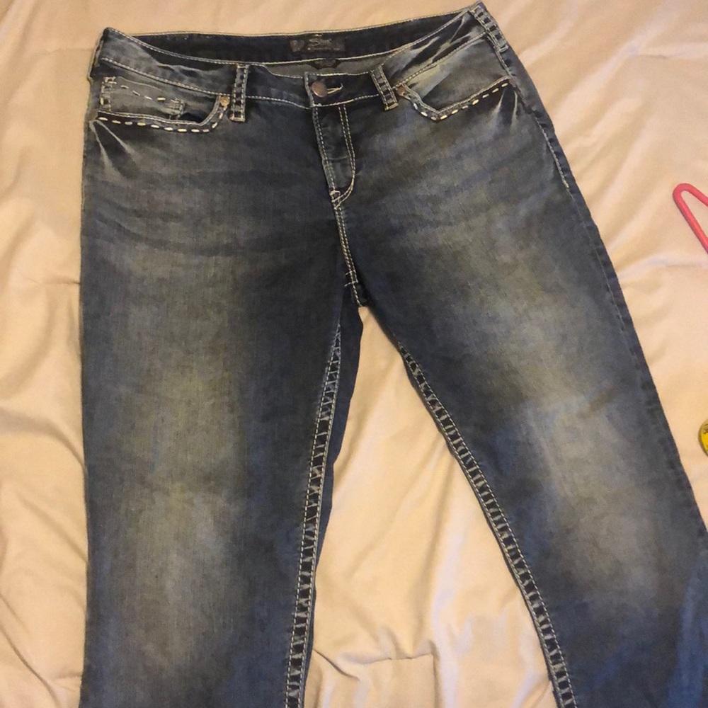 Silver Suki Flap Capris